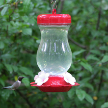 Load image into Gallery viewer, Top-Fill Glass Hummingbird Feeder - 24 oz. Capacity - outside
