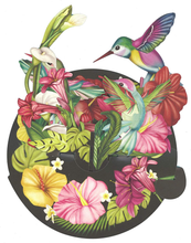 Load image into Gallery viewer, Santoro Pirouettes PS047 Hummingbirds 3D Pop up Card
