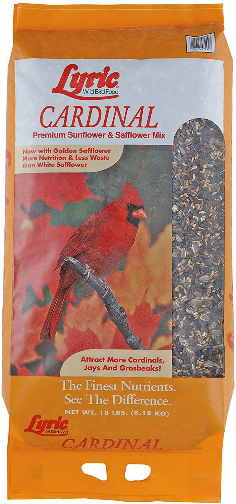 Lyric 2647467 Cardinal Premium Sunflower and Safflower Wild Bird Mix, 3.75 lb