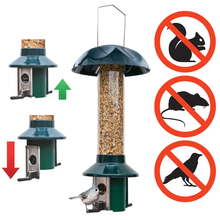 Load image into Gallery viewer, Metal Pest Off Squirrel Proof Mixed Seed and Sunflower Bird Feeder
