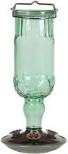 Load image into Gallery viewer, Perky-Pet 8120-2 Green Antique Bottle Hummingbird Feeder

