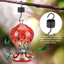 Load image into Gallery viewer, HLHyperLink Hummingbird Feeders for Outdoors - Hummingbird Feeder with Ant Moat and Bee Baffles for Outdoor Garden Patio Porch Backyard Decor
