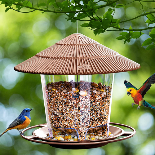 Hanizi Bird Feeders for Outside, Bird feeder, Wild Bird seed for Outside Feeders, Squirrel Proof Birds Feeder and Garden Decoration Yard for Bird Watchers