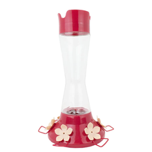 Load image into Gallery viewer, Top-Fill Pinch Waist Glass Hummingbird Feeder - 20 oz. Capacity
