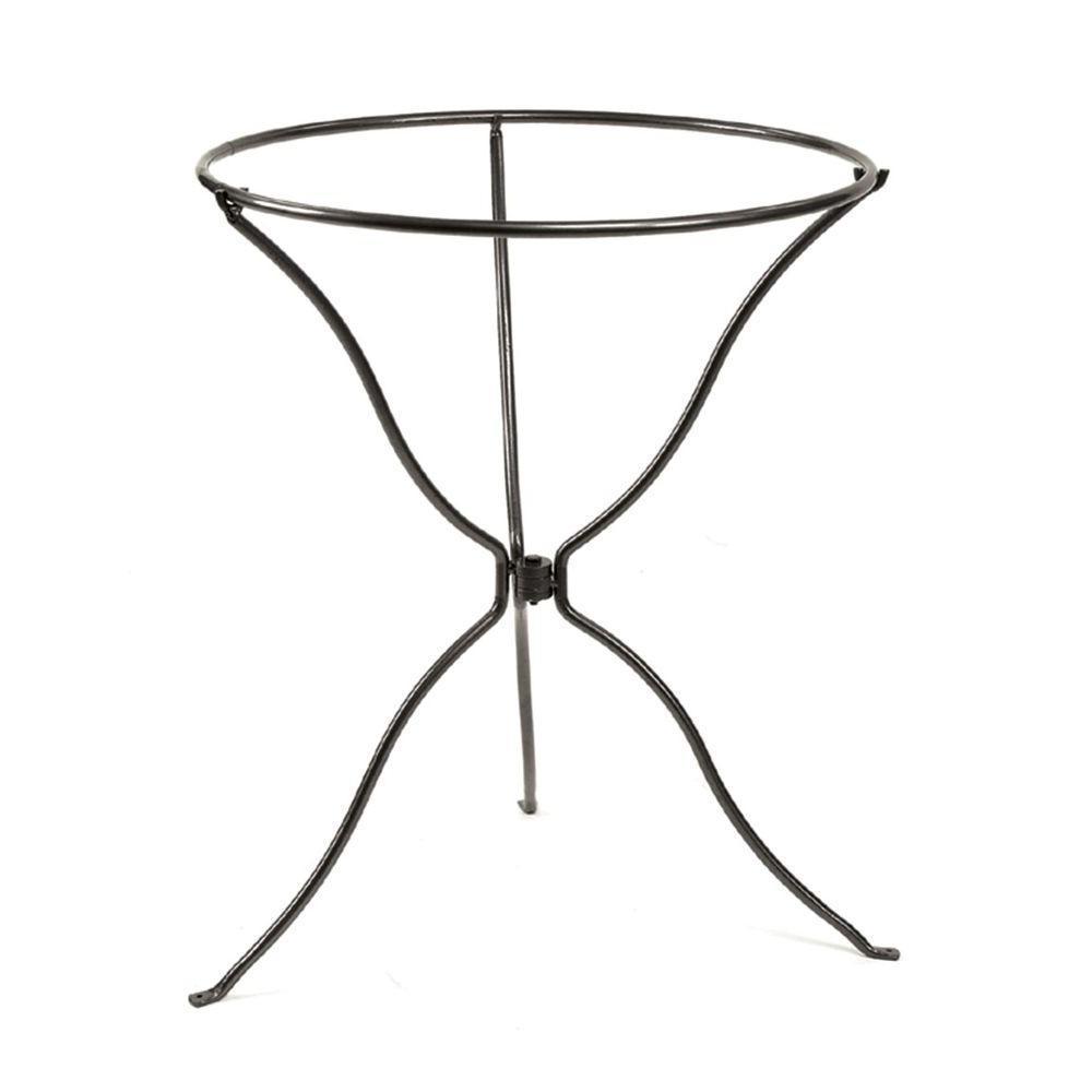 29 in. Tall, Graphite Powder Coat Tripod Ring Stand with Removable Ring
