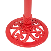 Load image into Gallery viewer, Beacon Point Solar Lighted Bird Bath in Red - Stand
