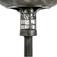 Load image into Gallery viewer, Beacon Point Solar Lighted Bird Bath in Brushed Bronze - Light
