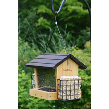 Load image into Gallery viewer, Cedar Hopper with Suet -  hanging
