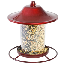 Load image into Gallery viewer, Brown Panorama Hanging Bird Feeder - 2 lb. Capacity
