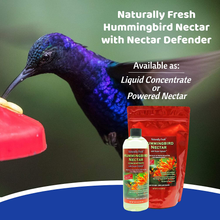 Load image into Gallery viewer, Naturally Fresh Hummingbird Nectar with Nectar Defender Lasts Longer in Hummingbird Feeders | Clear Hummingbird Nectar Concentrate for Outdoor Hummingbird Feeders | Makes 64 ounces
