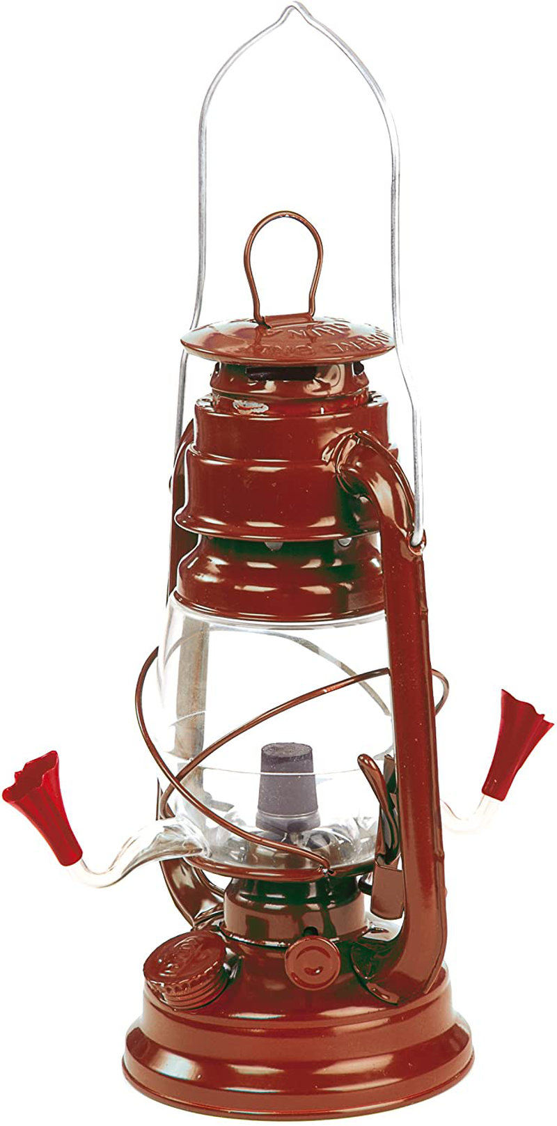 GSI Outdoors Outside Inside Hurricane Lantern Hummingbird Feeder for Outdoors and Rustic Yard Decor Red, 7.5