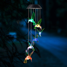 Load image into Gallery viewer, JOBOSI Wind Chimes, Hummingbird Wind Chimes Outdoor,Solar Wind Chimes, Gifts for mom, Birthday Gifts for Women
