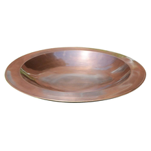 Load image into Gallery viewer, Antique Copper Plated Large Brass Classic Birdbath
