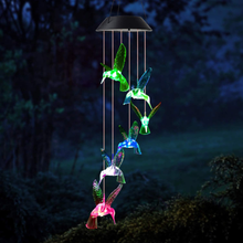 Load image into Gallery viewer, JOBOSI Wind Chimes, Hummingbird Wind Chimes Outdoor,Solar Wind Chimes, Gifts for mom, Birthday Gifts for Women
