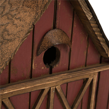 Load image into Gallery viewer, 14.96 in. H Oversized Rustic Wood Barn Birdhouse
