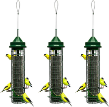 Load image into Gallery viewer, Squirrel Buster Finch Squirrel-proof Bird Feeder w/4 Metal Perches &amp; 8 Feeding Ports, 2.4-pound Thistle/Nyjer Seed Capacity
