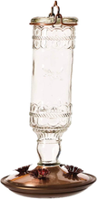 Load image into Gallery viewer, Perky-Pet 8107-2 Antique Bottle 10-Ounce Glass Hummingbird Feeder, Clear
