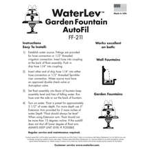 Load image into Gallery viewer, WaterLev Auto-Fill System for Outdoor Fountains Maintains The Water Level
