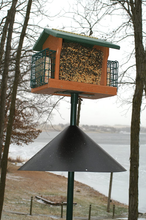 Load image into Gallery viewer, Woodlink NABAF18 Audubon Wrap Around Squirrel Baffle, 18-Inch - Black
