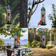 Load image into Gallery viewer, Bird Feeder Hanging Wild Birds feeders for Outside w/4 Perches, 1.2-Pound Seed Capacity
