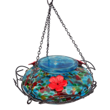 Load image into Gallery viewer, Blue Sunset Top Fill Hummingbird Feeder
