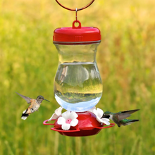 Load image into Gallery viewer, Top-Fill Glass Hummingbird Feeder - 24 oz. Capacity - hanging
