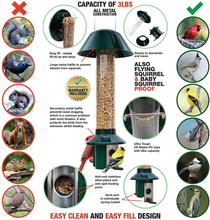 Load image into Gallery viewer, Squirrel Proof Wild Bird Feeder  - Capacity
