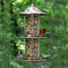 Load image into Gallery viewer, Copper Panorama Hanging Bird Feeder - 4.5 lb. Capacity
