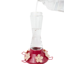Load image into Gallery viewer, Top-Fill Pinch Waist Glass Hummingbird Feeder - 20 oz. Capacity

