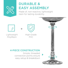 Load image into Gallery viewer, Pedestal Gray Birdbath - Durable and Easy Assembly
