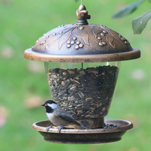 Load image into Gallery viewer, Rustic Gold Chalet Plastic Hanging Bird Feeder - 2 lb. Capacity
