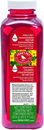 Perky-Pet 247 Red Hummingbird Nectar Concentrate, 16-Ounce , Brown