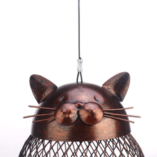Load image into Gallery viewer, Outside Wild Bird Feeder, Heavy Duty Metal Frame Squirrel Proof Bird Feeders Hanging for Garden Yard Outdoor Decoration, Cute Cat Shaped
