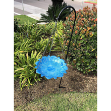 Load image into Gallery viewer, Monarch Blue Lotus Hanging Bird Bath Bird Feeder Garden Decor
