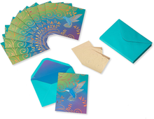 Load image into Gallery viewer, Papyrus Blank Cards with Envelopes, Hummingbird (12-Count)
