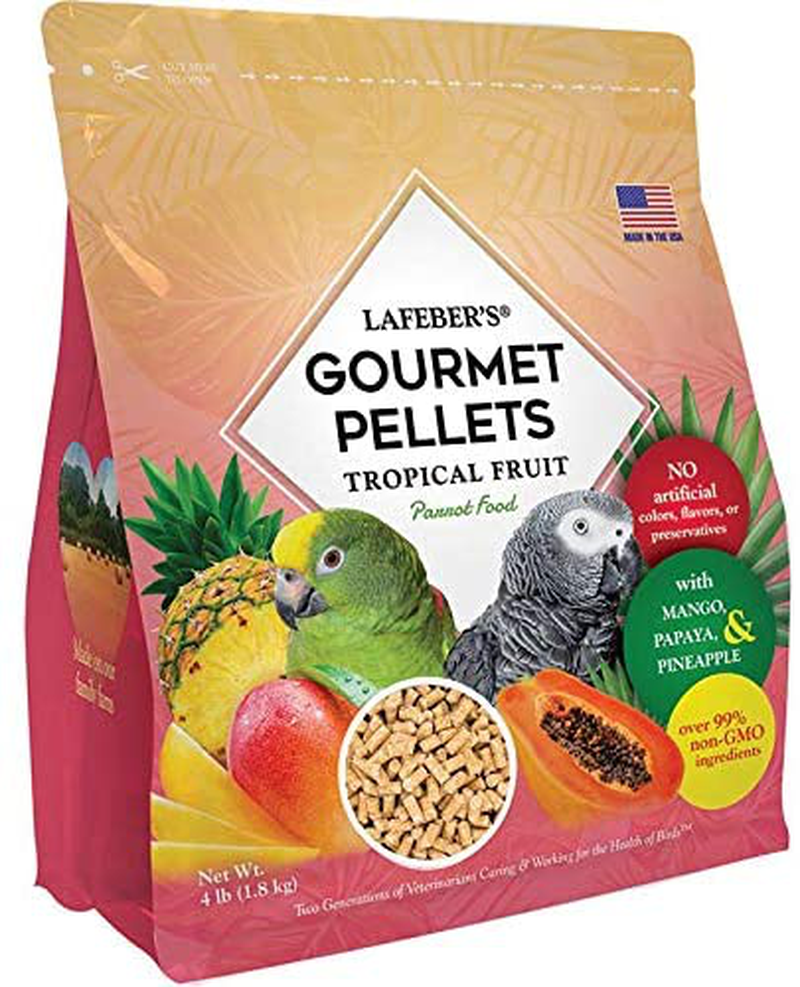 LAFEBER'S Premium Daily Diet or Gourmet Fruit Pellets Pet Bird Food, Made with Non-GMO and Human-Grade Ingredients, for Parrots