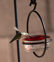 Load image into Gallery viewer, Beautiful Small Glass Hanging Hummingbird Feeder - Attracts Hummers Like Crazy!
