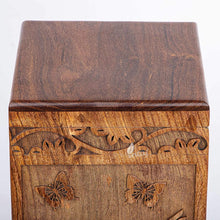 Load image into Gallery viewer, Handcrafted Rosewood Cremation Urn for Human Ashes
