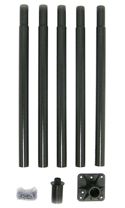 Birding Pole Kit, Black, 6' x 1 O.D.