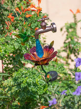 Load image into Gallery viewer, Hummingbird Waterdrop Solar Stake - Animated LED Garden Decor
