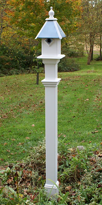 Decorative Mounting Post, White, 5'