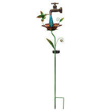 Load image into Gallery viewer, Hummingbird Waterdrop Solar Stake - Animated LED Garden Decor
